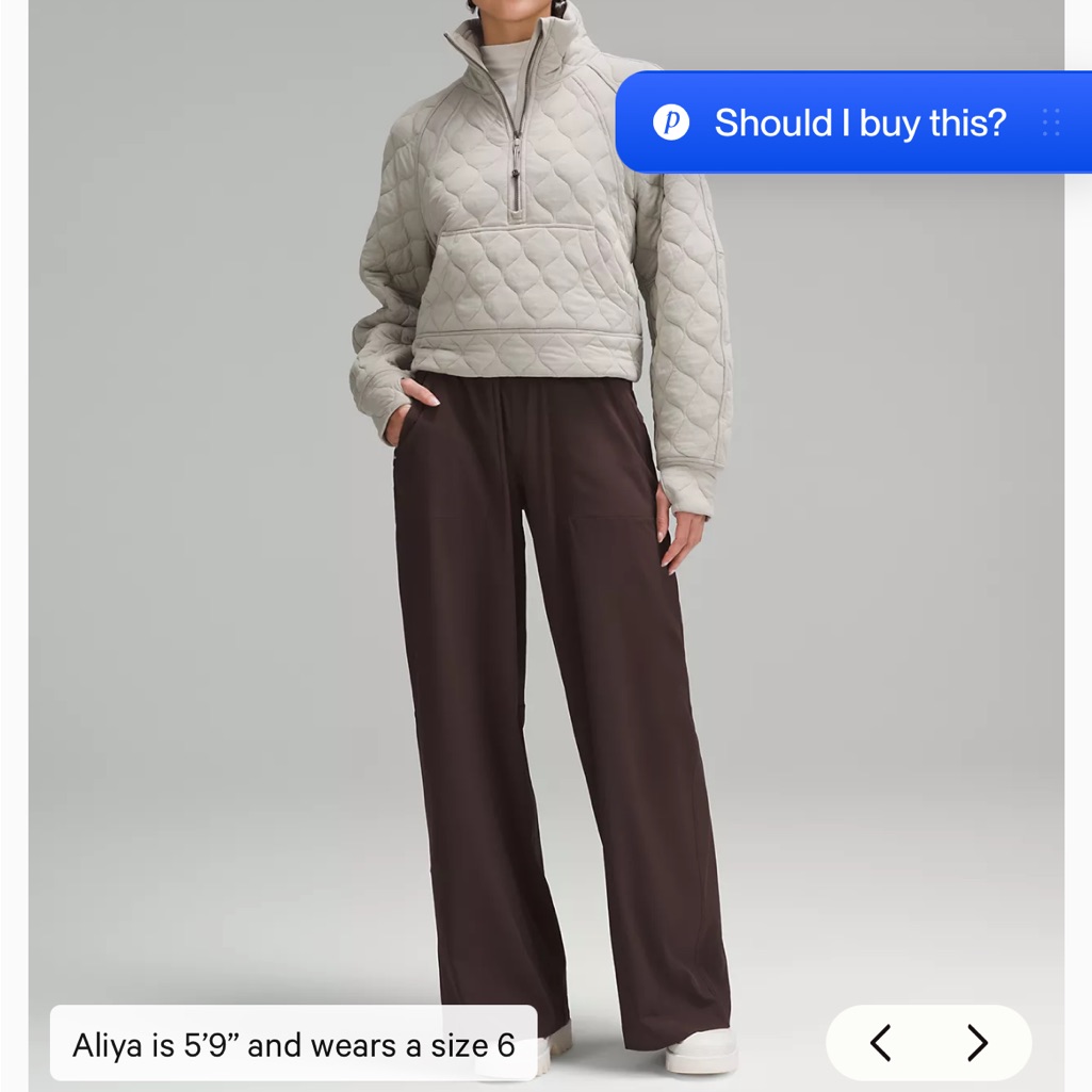 Lululemon Athletica Brown Wide Leg Pants